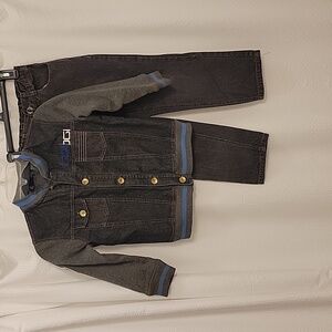 COOGI Denim Button Up Coat and denim pants. SIZE 6